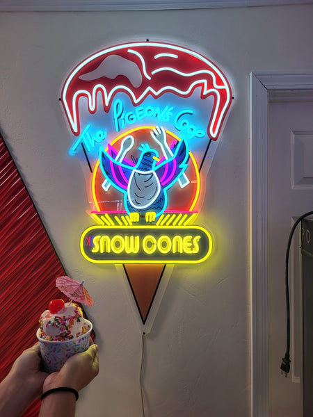 PIGEON COOP SNOWCONE and Rolled Ice cream is Open @ The Pigeon's Coop of Carlsbad, NM