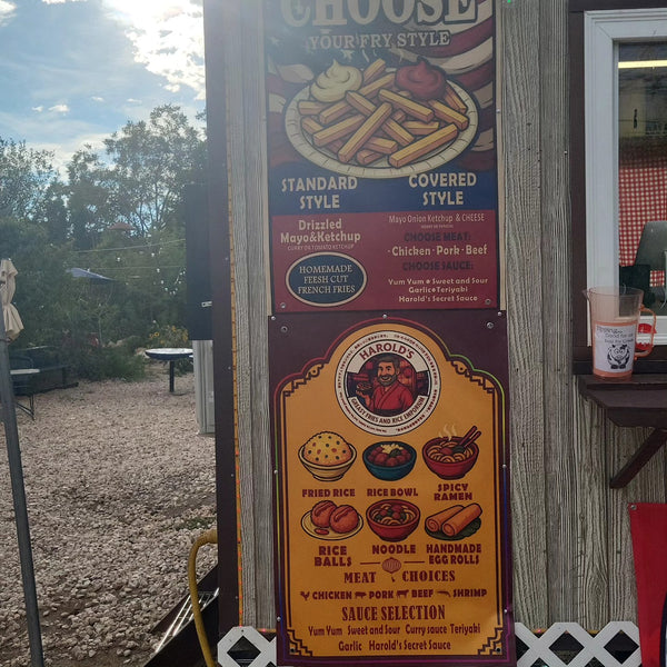 Harold's Greasy Fries and Rice Emporium at The Pigeon's Coop of Carlsbad, NM