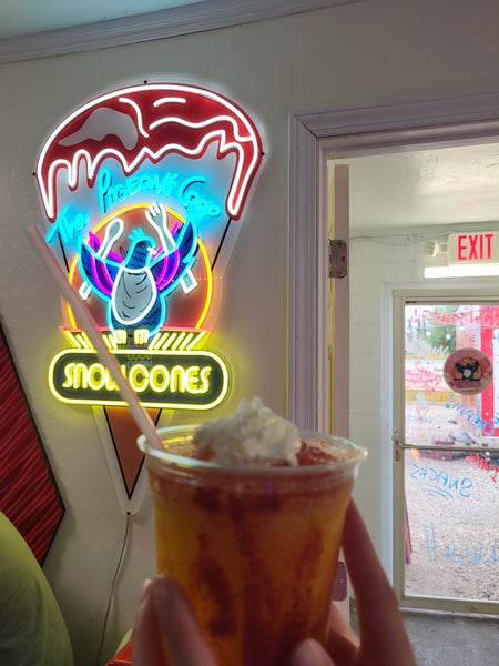 PIGEON COOP SNOWCONE and Rolled Ice cream is Open @ The Pigeon's Coop of Carlsbad, NM