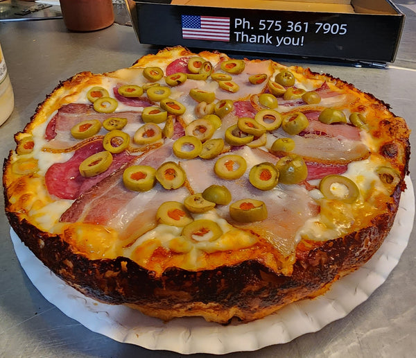 HOT CUBAN PIZZA at The Pigeon's Coop of Carlsbad, NM