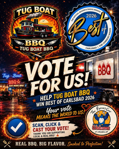 Tug Boat BBQ at The Pigeon's Coop of Carlsbad, NM vote