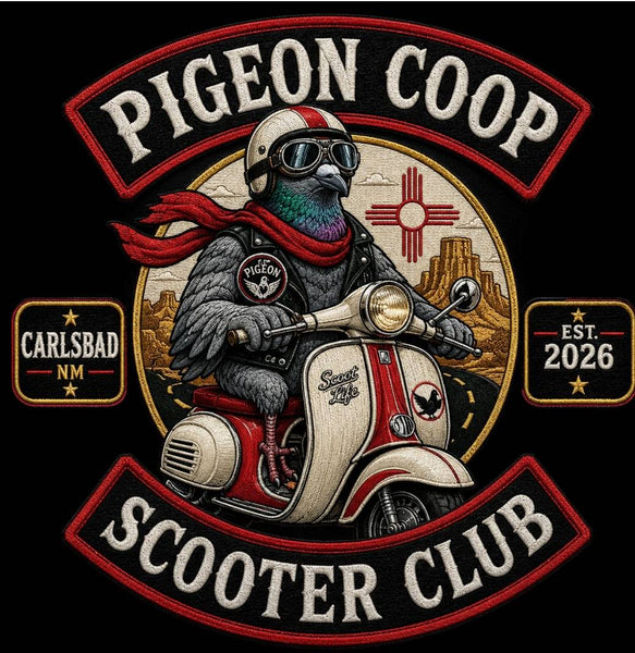 SCOOTER CLUB AT THE PIGEON'S COOP OF CARLSBAD NM