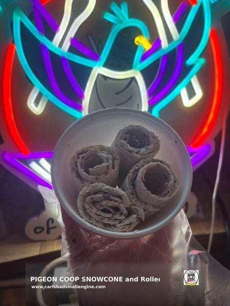 Rolled ICECREAM SOFT SERVE and   Snow Cones to The Pigeon's Coop of Carlsbad, NM