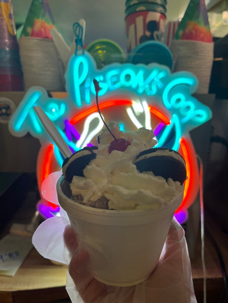 PIGEON COOP SNOWCONE and Rolled Ice cream is Open @ The Pigeon's Coop of Carlsbad, NM