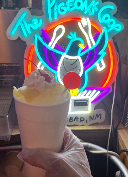 PIGEON COOP SNOWCONE and Rolled Ice cream is Open @ The Pigeon's Coop of Carlsbad, NM