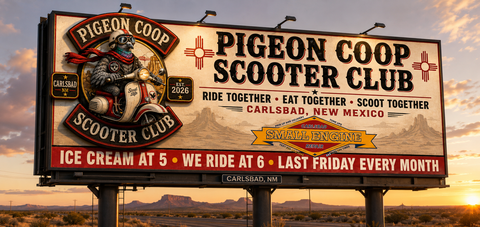 SCOOTER CLUB AT THE PIGEON'S COOP OF CARLSBAD NM
