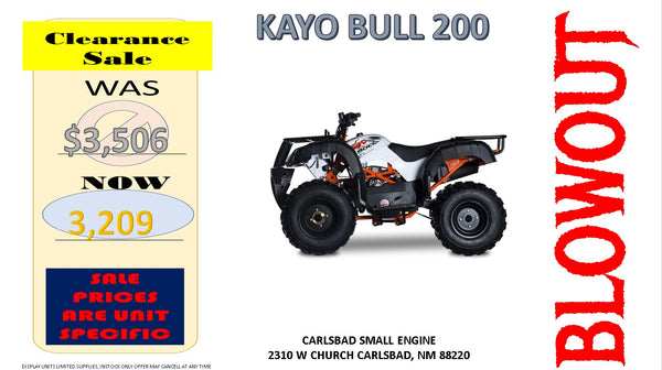 Bull 200cc (AU200), Kayo ATV