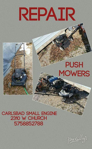 Small Engine Equipment repair- lawn mowers