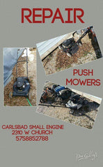 Small Engine Equipment repair- lawn mowers