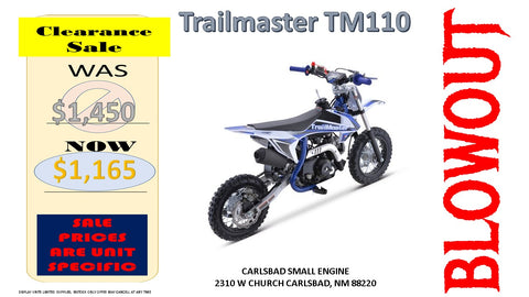 TM11/10  110cc Full Auto/Semi Auto  Dirt Bike