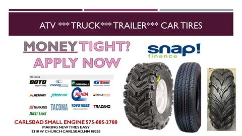 Financing for repairs and Tires Side by sides and atv